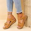 Nuevas Sandalias de Cuña para Mujer 2024 de Comercio Exterior Transfronterizo con Velcro, Suelas Gruesas, Tallas Grandes, Amazon, Pinduoduo, Ventas Directas de Fábrica