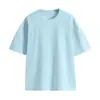 Hombro caído cuello de espalda Hebei 200g peinado apretado ropa infantil camiseta ligera 100% algodón manga corta infantil tablero ligero