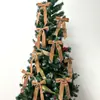 Nuevo Lazo de Cinta de Terciopelo Navideño Transfronterizo, Adorno de Lazo para Corona, Adorno Colgante para Arreglo Festivo, Lazo Navideño