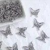 Accesorios Vintage Huecos Ojo de Gato Mariposa de Aleación con Diamantes Colgante de Mariposa Materiales para Pasador de Pelo Pulsera Hechos a Mano