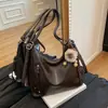 Bolso retro de gran capacidad para el trabajo para mujer, bolso de hombro cruzado casual versátil de moda, mochila de doble hombro multiusos
