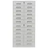 Gabinete de Archivo A4 de 12 Compartimentos con Cerradura, Gabinete de Almacenamiento de Herramientas y Piezas, Gabinete de Oficina de Múltiples Niveles con 24 Ranuras, Gabinete Metálico