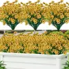 Flores Artificiais Simuladas Transfronteiriças, Flores Artificiais Violetas, Adequadas para Decoração de Casa, Varanda, Janela, Jardim Interno e Externo