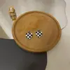 Brincos de tarraxa xadrez Novo Amor Primavera e Outono design de nicho feminino elegante alta qualidade clip de orelha joia sem furo atacado