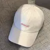 Boné Bordado com Letras Simples Estilo Coreano Estilo Japonês Feminino para Rua Proteção Solar Aba Curva Boné de Beisebol Tendência Estudantil Topo Macio