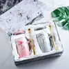 Amazon se especializa en Tazas Cerámicas Nórdicas con Patrones de Mármol y Cucharas, Vasos de Agua, Tazas de Café y Cajas de Regalo que se Pueden Personalizar