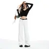 2 Colores 26 Estilos Nuevos Estilo Perezoso Americano Tiro Bajo Chica Caliente Gama Alta Holgado Adelgazante Microcampana Pantalones de Traje Mujer Dropshipping