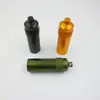 Liga de alumínio totalmente selada à prova d'água Bin Outdoor Survival Equipment EDC Tanque à prova d'água Caixa de armazenamento à prova d'água pontiaguda Frasco de remédios