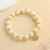 Pulsera de Cerámica de Fresno Brillante Pulsera del Lugar Escénico del Templo Nafu Pulsera para Niñas Nicho Lujo Ligero Puesto de Viaje para Parejas Venta Caliente