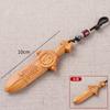 Golpe de rayo azufaifo caoba mirto de crepé espada pequeña colgante de siete estrellas espada de madera tai chi ocho trigramas colgante de caoba tallada espada pequeña de madera