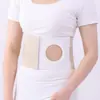 Cinturón Abdominal Postoperatorio para Estoma para Prevención y Cuidado de Estomas, Cinturón Abdominal Delgado con Agujero para Fijación de Bolsa de Ostomía