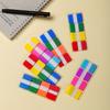 Creativas lindas pegatinas de índice transparentes removibles de puntos de onda etiquetas fluorescentes indicadoras de color impermeables notas adhesivas