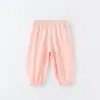 Pantalones anti-mosquitos para bebé, pantalones tipo linterna de modal clase A para verano para uso en exteriores, pantalones jogger delgados y transpirables para bebés y niños pequeños