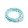 Cordón de cera coreano de 3.0 mm, cuerda de cera de poliéster con patrón de serpiente multicolor, material de tejido hecho a mano para pulseras y collares, resistente al desgaste