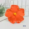 Flor de Hibisco Artificial Flor de Hibisco Estilo Hawaiano Accesorio para Foto Sombrero de Sol Hecho a Mano DIY Hibisco Rojo Peonía