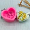 Molde de Silicona Corazón de Hermana Estéreo 3D Molde de Jabón Hecho a Mano DIY Molde para Hornear Herramienta de Adornos Decorativos de Yeso