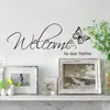 Pegatinas de Pared Exquisitamente Talladas, Estilo Popular, Bienvenidos a Nuestro Hogar, Pegatinas de Pared Ecológicas Mariposa Inglesa Zy8152