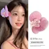 Nuevos Colores Flor Phalaenopsis Pinza de Pato Pinza para el Cabello en la Parte Posterior de la Cabeza para Mujer Pinza Horizontal Lateral Pasador