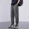 Pantalones Casuales de Hombre Verano Delgados Estilo Coreano Modernos Sueltos Elegantes Pantalones Cargo Moda Masculina Pantalones Jogger de Seda de Hielo