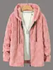 Sudadera con capucha gruesa y forrada de forro polar para hombre, europea y americana, de invierno, nueva, top casual de moda, chaqueta con cremallera para pareja