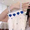 Camisola Bordada de Niña Dulce Verano Nuevo Chaleco de Color Sólido Conjunto de Falda Corta Floral Moderno para Niños Pequeños