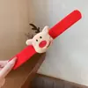 Anillo de Presión Navideño Accesorios para el Cabello Navideños Muñeco de Dibujos Animados Pequeños Regalos para Niños Pulseras de Pareja Suministros Decorativos Árbol de Navidad