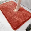 Suministro exclusivo transfronterizo de alfombrillas de baño de felpa de pelo largo altamente absorbentes, alfombrillas antideslizantes para inodoro, alfombrillas para pies de dormitorio y alfombrillas resistentes a la suciedad para puerta de entrada
