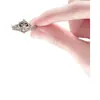 Anillo Corona de Princesa Fugitiva, Diseño Abierto Ajustable, Diamantes Brillantes, Sensación de Alta Gama, Accesorios para Fotos de Cumpleaños de Niñas