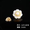 Série de Novos Produtos Agulha de Broche Estilo Coreano Moda Elegante Versátil Zircônia Pequena Flor de Gola Borboleta Formato Broche Acessórios
