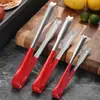 Pinzas para Hielo Antideslizantes Recubiertas de Goma de Acero Inoxidable, Pinzas Gruesas No Magnéticas para Cubitos de Hielo, Pinzas Mini para Cubos de Azúcar, Pinzas para Alimentos, Pinzas para Cubitos de Hielo