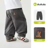 100% AlgodãoCalças Casuais Infantis Outono Roupas de Outono para Meninos Calças Longas para Meninas Crianças Pequenas e Grandes Calças de Jardim de Infância Roupa Infantil