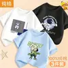 Ropa de Verano para Niños Estilo Nuevo 2026, Tops Frescos y con Estilo, Camisetas de Moda para Niños, Camisetas de Manga Corta para Verano, Estilo Coreano, Guapo de Algodón Puro Manga Media