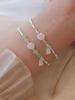 Ailian dijo pulsera de plata esterlina S925 para mujer nueva pulsera de bambú de plata rota de jade natural chino jade Hetian regalo