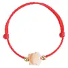 Pulseira Original Fio Vermelho Lin Ano do Cavalo, Pulseira Gato da Sorte Bodhi, Pulseira Tecida à Mão Estilo Casal Ano de Nascimento