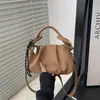 Bolso de Mano Plegable Nube de Gamuza Mate Estilo Coreano para Mujer 2026 Cruzado Simple Casual Bolso Dumpling