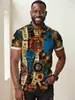 Comercio exterior de Amazon Europa y Estados Unidos 2025 nueva moda casual alta calidad estampado camisa de manga corta para hombre