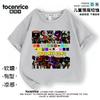 Camiseta Infantil de Manga Curta Tendência 2025 Caixa de Ritmo Musical Sprunki Tops de Algodão de Verão para Meninos e Meninas