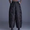Calidad Garantizada Tallas Grandes Adelgazantes Juvenil Moda de Mamá Jacquard Primavera y Otoño Nuevos Pantalones Casuales de Cintura Alta Estilo Chino Pantalones tipo Bombacho