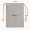Lienzo en blanco bolsillo con cordón bolsillo bolsillo bolsa de algodón bolsa de cuero mandarina bolsa de regalo almacenamiento bolsa antipolvo logo impreso