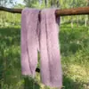 Bufanda de Punto Hueca Nueva Colección Otoño e Invierno 2025 de Cachemira Pura Cepillada para Mujer, Suave y Amigable con la Piel, Cálida y Versátil