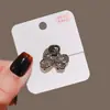 Pinza para el pelo con lazo elegante para mujer 2023 nuevo red de diamantes网红 roto flequillo lateral pinza de princesa tamaño pequeño pinza de sujeción