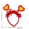 Fábrica Spot Transfronterizo Amazon Shine Temu Nueva Diadema de San Valentín Diadema Regalo para Fiesta Festiva