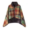 Xale quente com forro de fleece, cobertor multifuncional para outono e inverno, protetor de pescoço, capa espessa, cobertor para cochilo no escritório, fleece de vison nuvem