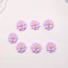 Decoraciones para Uñas con Flores Artificiales de Doble Capa Accesorios Pequeños de Resina Materiales DIY Hechos a Mano Pegamento en Crema Accesorios para Uñas Portátiles