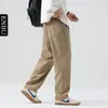 Calça Masculina Casual Elegante de Corte Reto Marca da Moda Calça de Moletom Esportiva Solta Que Faz Você Parecer Mais Alto e Magro para Adolescentes