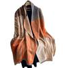 Moda Europeia e Americana de Alta Qualidade Zebra Padrão Cachecol de Caxemira Outono e Inverno Feminino Novo Elegante Deslocamento Pescoço Quente Longo Xale