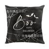 Funda de almohada de Halloween transfronteriza, nueva, con diseño de calabaza fantasma, para sala de estar, sofá, decoración, venta directa de fábrica, funda de almohada de lino