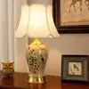 Venta Directa de Fábrica Lámpara de Mesa Cerámica para Dormitorio, Sala de Estar, Estudio, Mesita de Noche, Lámpara de Mesa de Gama Alta, Lámpara de Mesa de Exportación Estilo Europeo y Americano