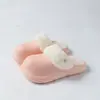 Pantuflas de Algodón de Color Sólido EVA para Mujer, Estilo Nuevo de Otoño e Invierno, para Interiores del Hogar, con Felpa Adicional, Antideslizantes, Impermeables, Cálidas