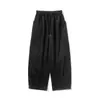 Primavera e outono de 2025 novos calças casuais masculinas plus size macacão retrô japonês calças de perna larga marca de moda americana bloomers